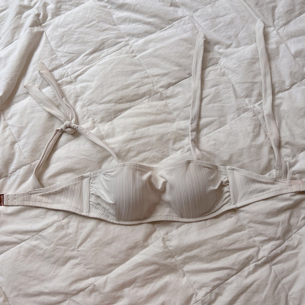 White Push-Up Swim Suit Top